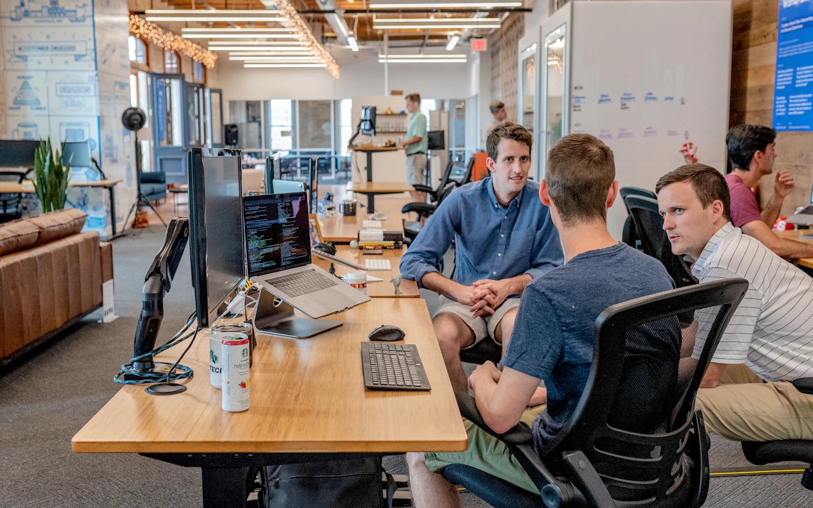 Remote operations team coordinating structured business tasks